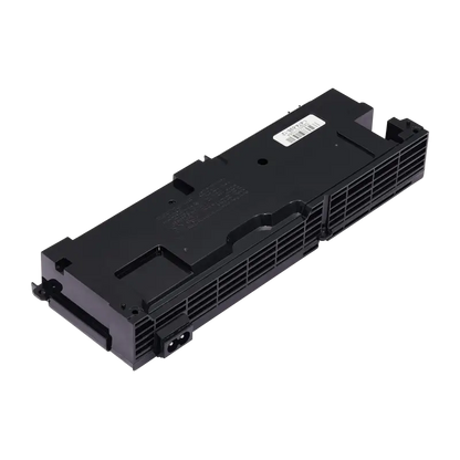Sony PlayStation 4 ADP-240CR 4-pin power supply shown from multiple angles, including its casing, connector and model identification label - THARAA STORE