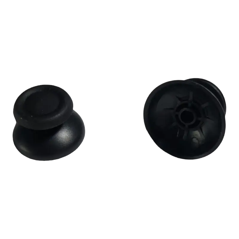 Black replacement analog stick caps for Sony PS4 DualShock 4 controller compatible with JDM-001 JDM-011 JDM-030 - 2PCS - THARAA STORE