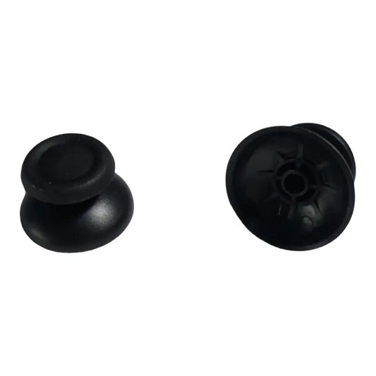 Black replacement analog stick caps for Sony PS4 DualShock 4 controller compatible with JDM-001 JDM-011 JDM-030 - 2PCS - THARAA STORE