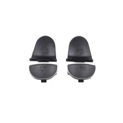 Black L1, R1, L2 and R2 replacement trigger buttons for PS4 DualShock 4 JDM-001 and JDM-011 controllers - THARAA STORE