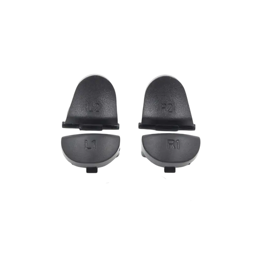 Black L1, R1, L2 and R2 replacement trigger buttons for PS4 DualShock 4 JDM-001 and JDM-011 controllers - THARAA STORE