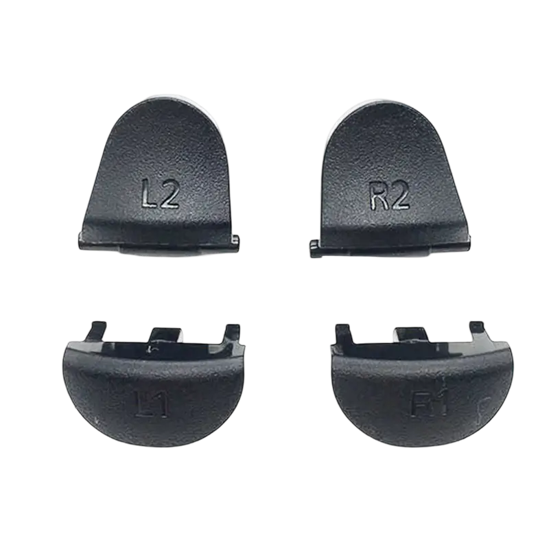 Black L1, R1, L2 and R2 replacement trigger buttons for a PS4 DualShock 4 JDM-030 controller - THARAA STORE