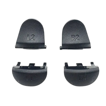Black L1, R1, L2 and R2 replacement trigger buttons for a PS4 DualShock 4 JDM-030 controller - THARAA STORE