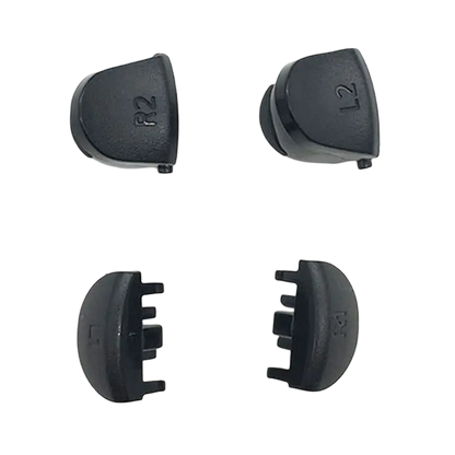 Black L1, R1, L2 and R2 replacement trigger buttons for a PS4 DualShock 4 JDM-030 controller - THARAA STORE