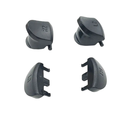 Black L1, R1, L2 and R2 replacement trigger buttons for a PS4 DualShock 4 JDM-030 controller - THARAA STORE