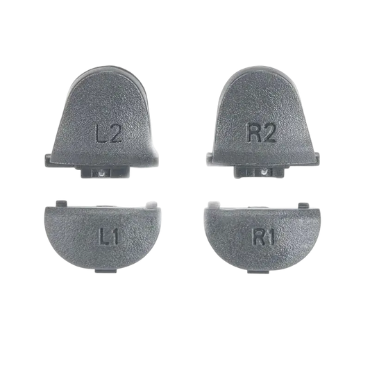 Gray L1 R1 L2 R2 replacement trigger buttons for PS4 DualShock 4 controller - THARAA STORE