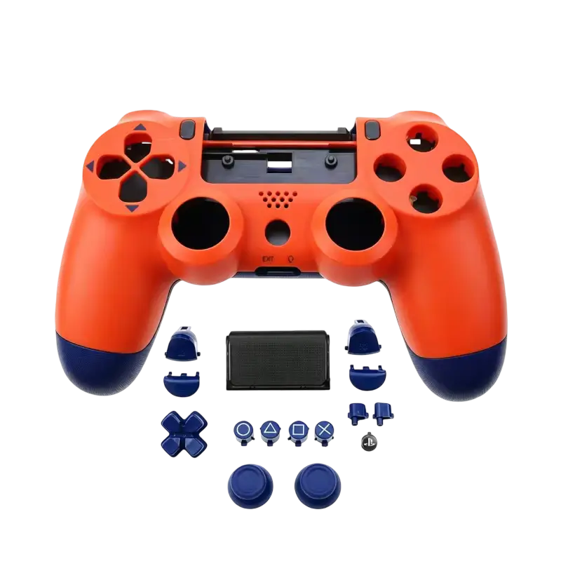 Colored replacement full shell and buttons kit for PS4 DualShock 4 JDM-040 controller - THARAA STORE