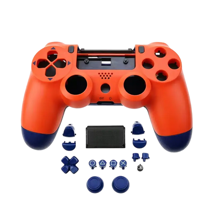 Colored replacement full shell and buttons kit for PS4 DualShock 4 JDM-040 controller - THARAA STORE