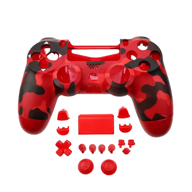 Colored replacement full shell and buttons kit for PS4 DualShock 4 JDM-040 controller - THARAA STORE