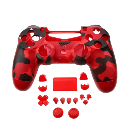Colored replacement full shell and buttons kit for PS4 DualShock 4 JDM-040 controller - THARAA STORE