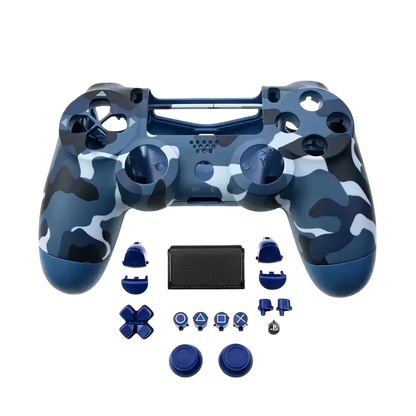 Colored replacement full shell and buttons kit for PS4 DualShock 4 JDM-040 controller - THARAA STORE