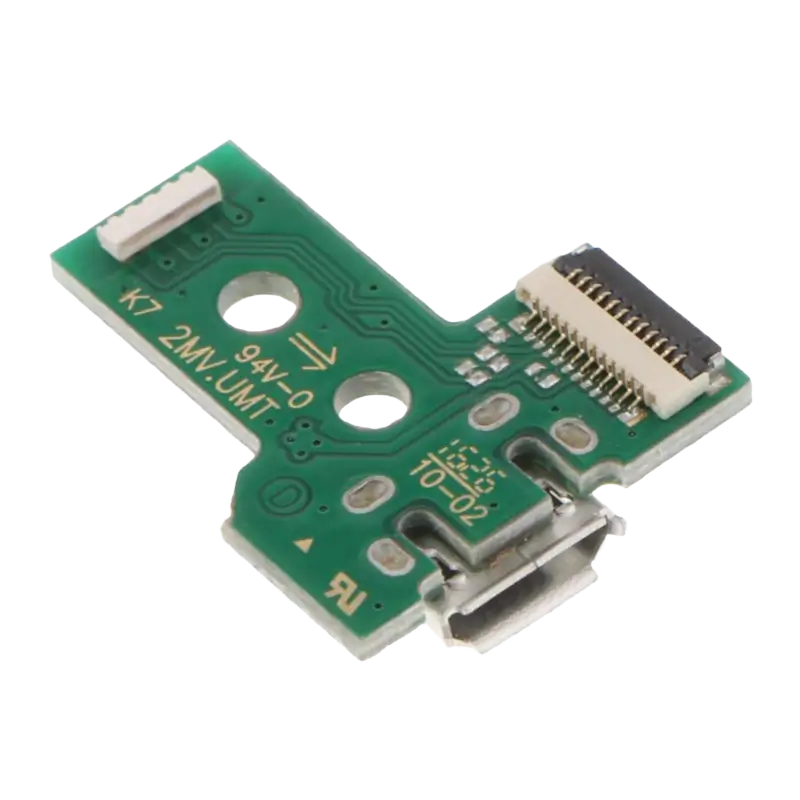 PS4 DualShock 4 JDS-030 12-Pin Charging Port Board Micro USB Socket Replacement for PlayStation 4 Controller - THARAA STORE