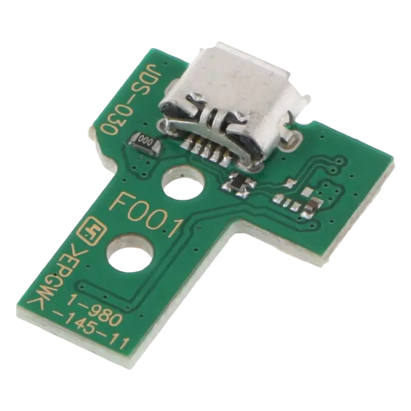 PS4 DualShock 4 JDS-030 12-Pin Charging Port Board Micro USB Socket Replacement for PlayStation 4 Controller - THARAA STORE