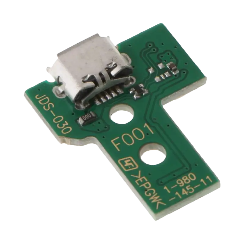 PS4 DualShock 4 JDS-030 12-Pin Charging Port Board Micro USB Socket Replacement for PlayStation 4 Controller - THARAA STORE