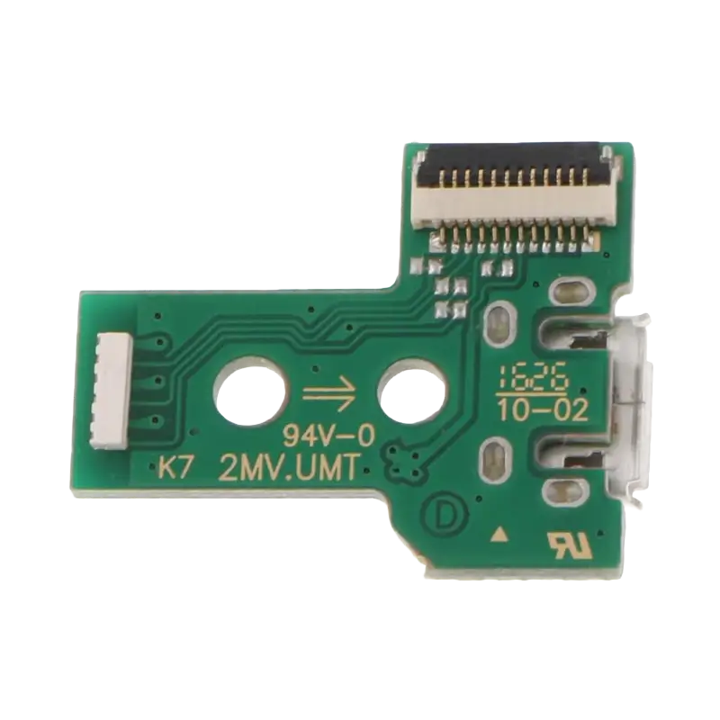 PS4 DualShock 4 JDS-030 12-Pin Charging Port Board Micro USB Socket Replacement for PlayStation 4 Controller - THARAA STORE