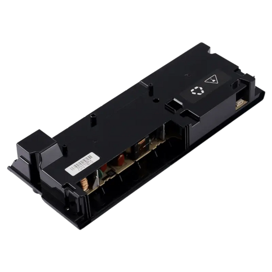 Black ADP-300FR 4-pin internal power supply for PS4 Pro CUH-72XX, shown from multiple angles with its casing, internal components, mounting points, and AC power inlet - THARAA STORE