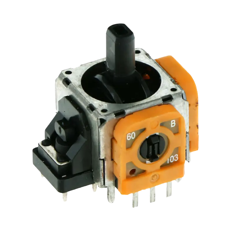 Orange 3D analog joystick module with 10K potentiometers for PS4 and PS5 controller repair - THARAA STORE