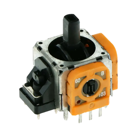 Orange 3D analog joystick module with 10K potentiometers for PS4 and PS5 controller repair - THARAA STORE