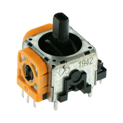 Orange 3D analog joystick module with 10K potentiometers for PS4 and PS5 controller repair - THARAA STORE