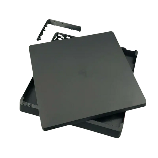 Black top and bottom body cover set for PlayStation 4 Slim CUH-2115 and CUH-2215 - THARAA STORE