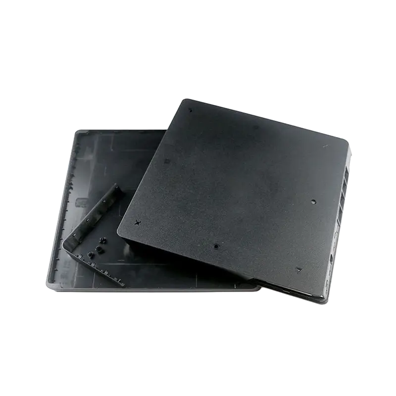 Black top and bottom body cover set for PlayStation 4 Slim CUH-2115 and CUH-2215 - THARAA STORE