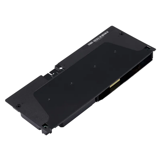 ADP-160ER / N16-160P1A internal power supply for PS4 Slim CUH-21XX, shown from multiple angles with its black casing, mounting points, connector area, and AC power inlet - THARAA STORE