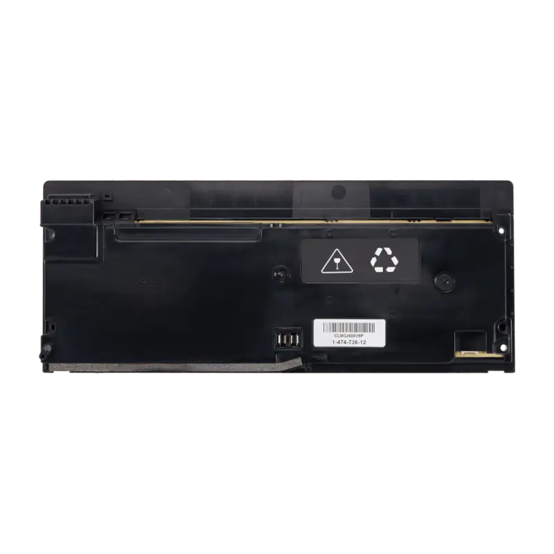 ADP-160FR / N17-160P1A internal power supply for PS4 Slim CUH-22XX, shown from multiple angles with its black casing, connector area, mounting points, and AC power inlet - THARAA STORE