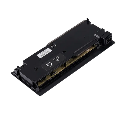 ADP-160FR / N17-160P1A internal power supply for PS4 Slim CUH-22XX, shown from multiple angles with its black casing, connector area, mounting points, and AC power inlet - THARAA STORE