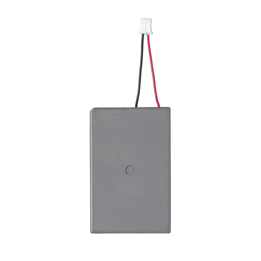 Rectangular replacement controller battery with a short red and black cable and white connector, shown from both sides - THARAA STORE