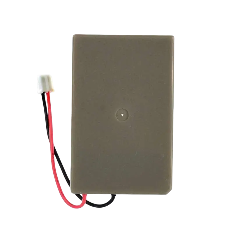 Rectangular replacement controller battery with a short red and black cable and white connector, shown from both sides - THARAA STORE