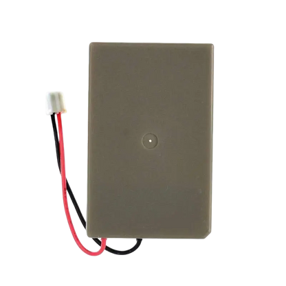 Rectangular replacement controller battery with a short red and black cable and white connector, shown from both sides - THARAA STORE