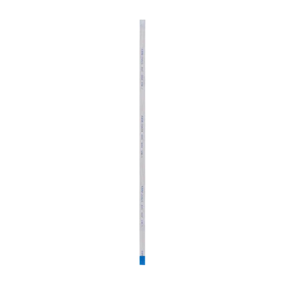 Long, narrow PS4 Slim sensor eject button ribbon flex cable with blue reinforced ends, shown from multiple sides - THARAA STORE