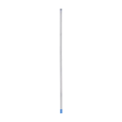 Long, narrow PS4 Slim sensor eject button ribbon flex cable with blue reinforced ends, shown from multiple sides - THARAA STORE