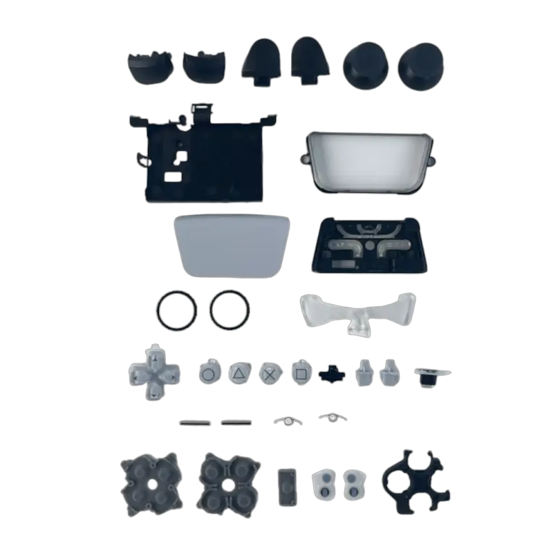 White full housing shell kit with buttons and internal frame for PS5 DualSense BDM-010 and BDM-020 - THARAA STORE