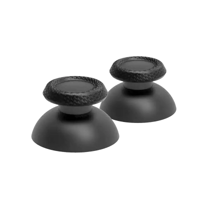 Two black replacement analog thumbstick caps for PS5 DualSense controller - THARAA STORE