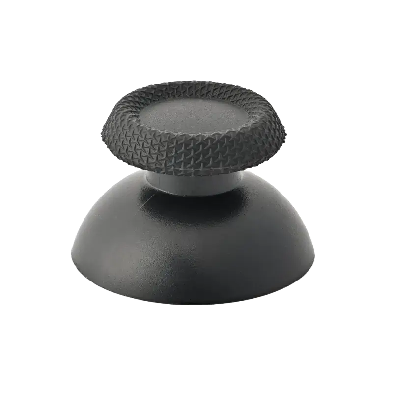 Two black replacement analog thumbstick caps for PS5 DualSense controller - THARAA STORE