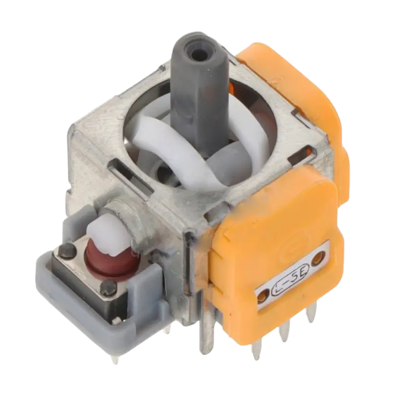 Hall Effect 3D analog joystick module with orange side components for PS5 controller repair - THARAA STORE