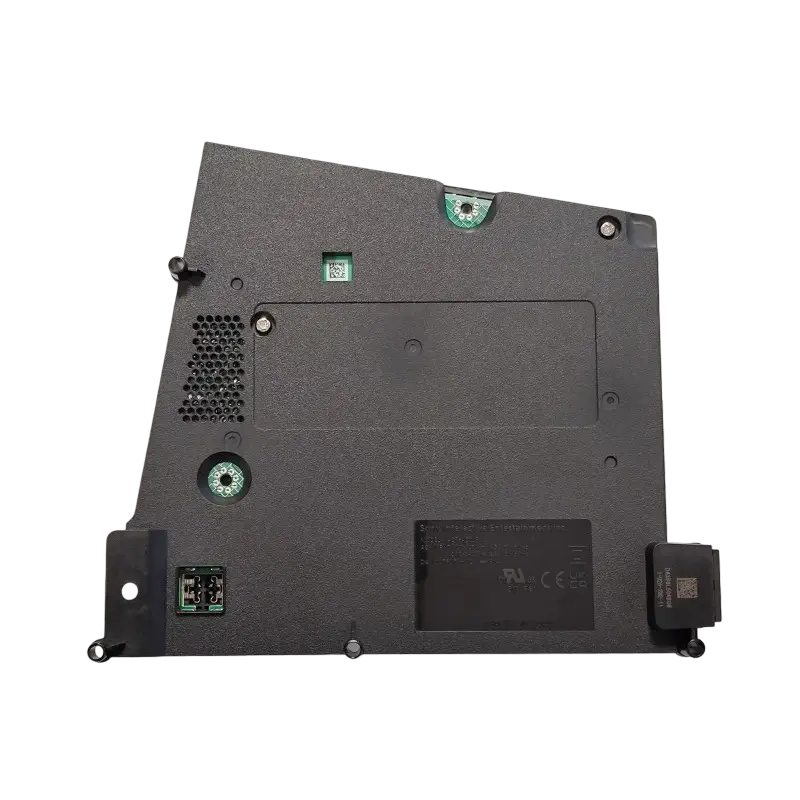 Black ADP-400JR internal power supply for a compatible PS5 Slim console, shown from multiple angles with ventilation holes, mounting points, and AC power inlet - THARAA STORE