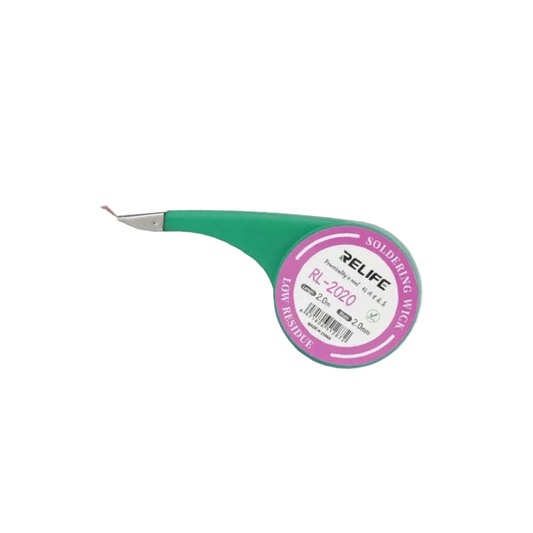 Relife RL-2020 desoldering wick braid 2mm 2m for PCB electronics solder removal