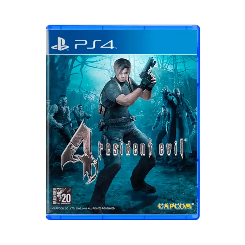 Used Resident Evil 4 PS4 physical game featuring Leon S. Kennedy survival horror adventure - THARAA STORE