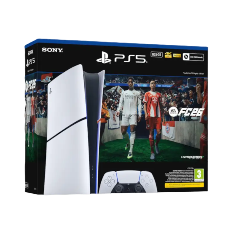 Sony PlayStation 5 Slim Digital Edition EA SPORTS FC 26 Bundle 1TB with DualSense Controller - THARAA STORE