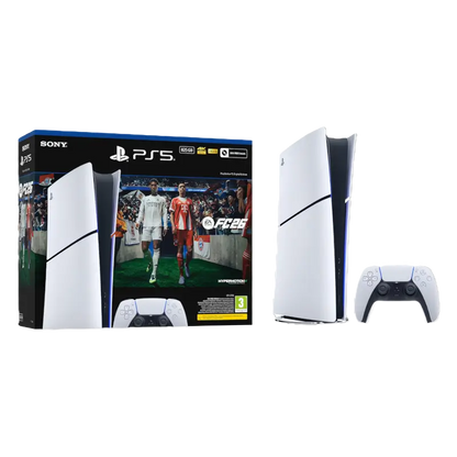 Sony PlayStation 5 Slim Digital Edition EA SPORTS FC 26 Bundle 1TB with DualSense Controller - THARAA STORE