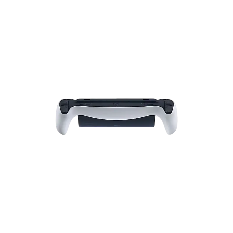 White PlayStation Portal Remote Player with an integrated screen and DualSense-style controls, shown from multiple angles with its retail box - THARAA STORE