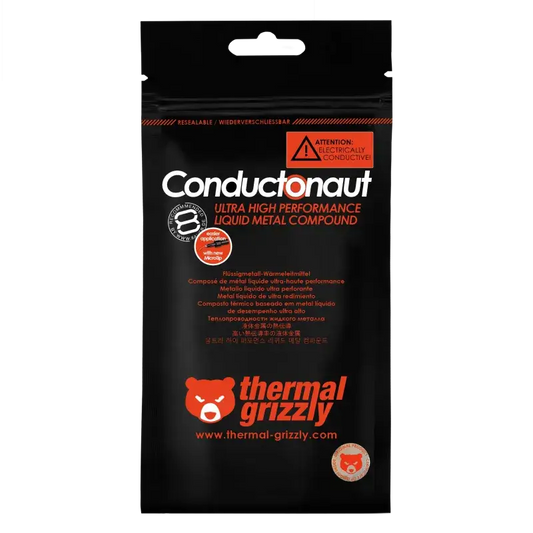 Thermal Grizzly Conductonaut Liquid Metal Thermal Paste 1g Set Made in Germany for CPU GPU PS5 Cooling - THARAA STORE